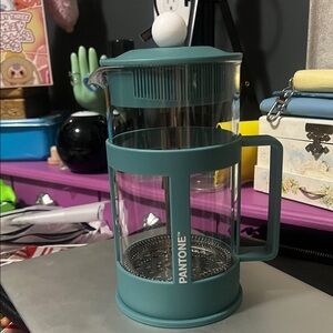 Teal French Press Coffee Maker